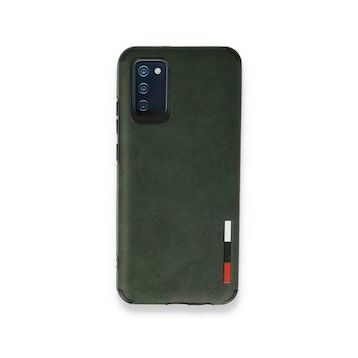 BSSM Samsung Galaxy A03S Loop Deri Silikon Yeşil Kılıf