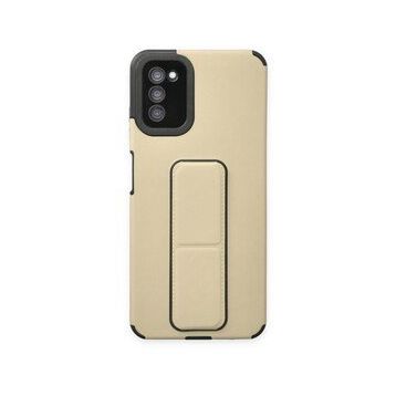 BSSM Samsung Galaxy A03S Mega Standlı Silikon Gold Kılıf