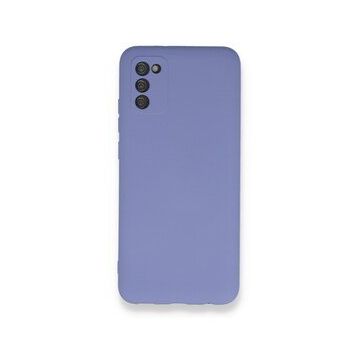 BSSM Samsung Galaxy A03S Nano içi Kadife Silikon Lila Kılıf