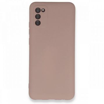 BSSM Samsung Galaxy A03S Nano içi Kadife Silikon Siyah Kılıf