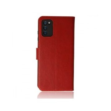 BSSM Samsung Galaxy A03S Trend S Plus Kapaklı Kırmızı Kılıf