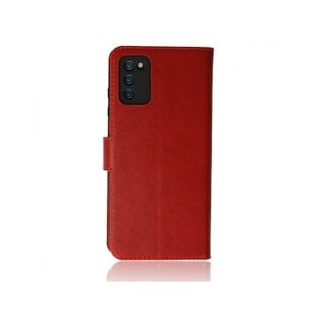 BSSM Samsung Galaxy A03S Trend S Plus Kapaklı Kırmızı Kılıf