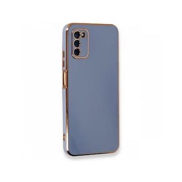 BSSM Samsung Galaxy A03S Volet Silikon Mavi Kılıf