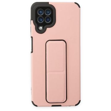 BSSM Samsung Galaxy A22 Mega Standlı Silikon Pudra Kılıf