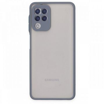BSSM Samsung Galaxy A22 Montreal Silikon Kapak Gri Kılıf