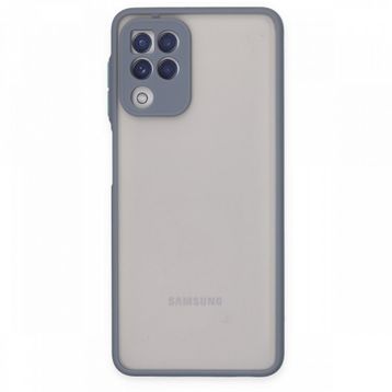 BSSM Samsung Galaxy A22 Montreal Silikon Kapak Gri Kılıf