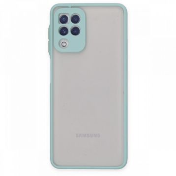 BSSM Samsung Galaxy A22 Montreal Silikon Kapak Turkuaz Kılıf