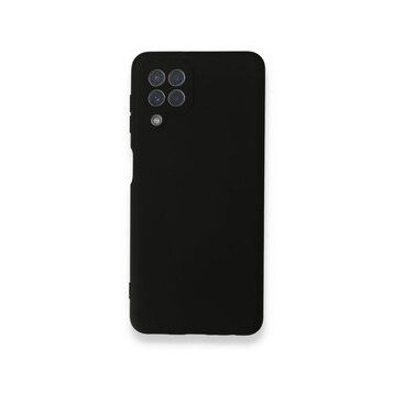 BSSM Samsung Galaxy A22 Nano İçi Kadife Silikon Siyah Kılıf