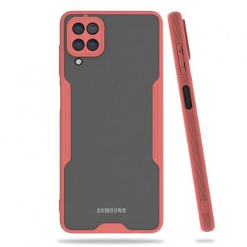 BSSM Samsung Galaxy A22 Platin Silikon Pembe Kılıf