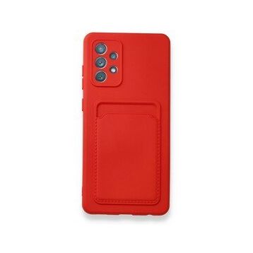 BSSM Samsung Galaxy A32 Kelvin Kartvizitli Silikon Kırmızı Kılıf