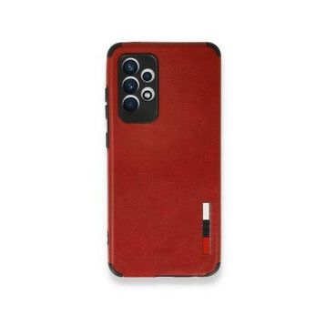 BSSM Samsung Galaxy A72 Loop Deri Silikon - Kırmızı Kılıf