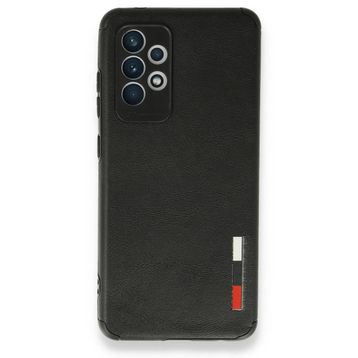 BSSM Samsung Galaxy A72 Loop Deri Silikon - Siyah Kılıf