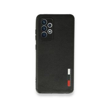 BSSM Samsung Galaxy A72 Loop Deri Silikon - Siyah Kılıf