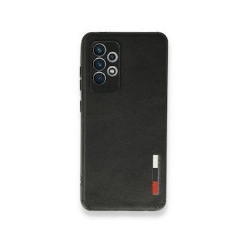 BSSM Samsung Galaxy A72 Loop Deri Silikon - Siyah Kılıf