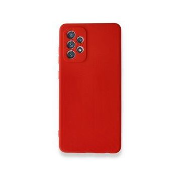 BSSM Samsung Galaxy A72 Nano içi Kadife Silikon Kırmızı Kılıf
