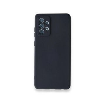BSSM Samsung Galaxy A72 Nano içi Kadife Silikon Lacivert Kılıf