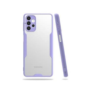 BSSM Samsung Galaxy A72 Platin Silikon Lila Kılıf