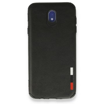 BSSM Samsung Galaxy J7 Pro J730 Loop Deri Silikon Siyah Kılıf