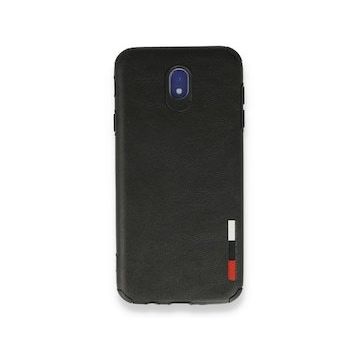 BSSM Samsung Galaxy J7 Pro J730 Loop Deri Silikon Siyah Kılıf