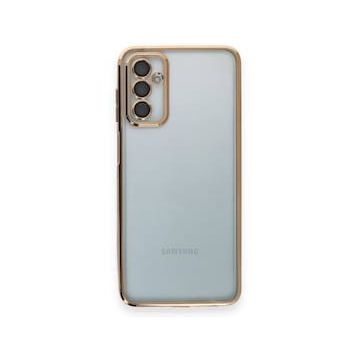 BSSM Samsung Galaxy M23 Razer Lensli Silikon Gold Kılıf
