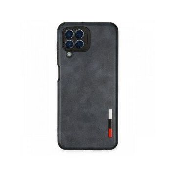 BSSM Samsung Galaxy M33 Loop Deri Silikon Lacivert Kılıf