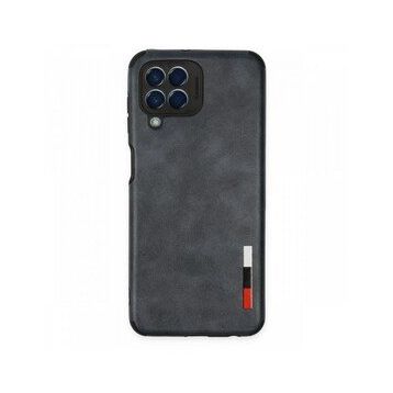 BSSM Samsung Galaxy M33 Loop Deri Silikon Lacivert Kılıf