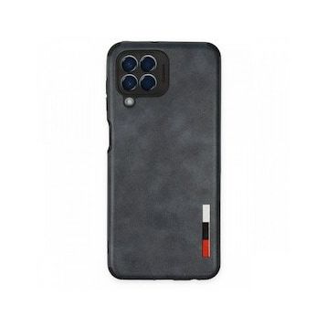 BSSM Samsung Galaxy M33 Loop Deri Silikon Lacivert Kılıf