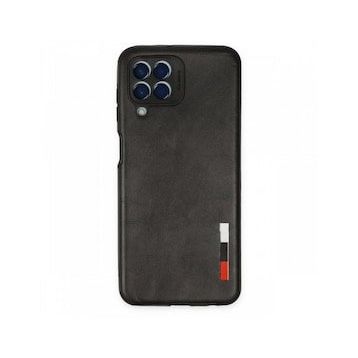 BSSM Samsung Galaxy M33 Loop Deri Silikon Siyah Kılıf