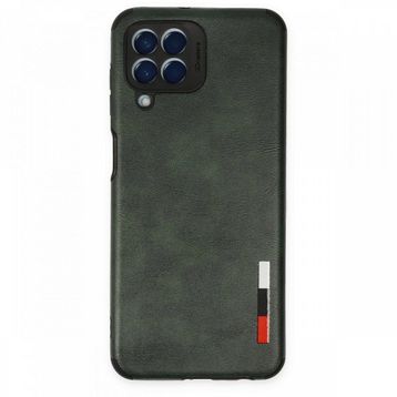 BSSM Samsung Galaxy M33 Loop Deri Silikon Yeşil Kılıf