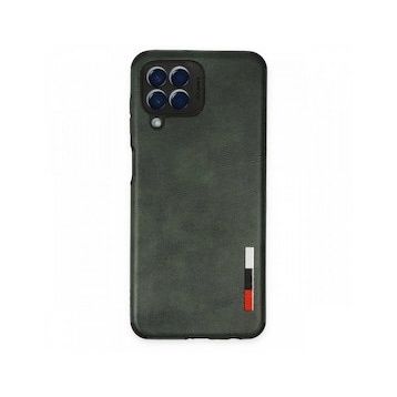 BSSM Samsung Galaxy M33 Loop Deri Silikon Yeşil Kılıf