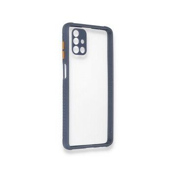 BSSM Samsung Galaxy M51 Miami Şeffaf Silikon Gri Kılıf
