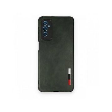 BSSM Samsung Galaxy M52 5G Loop Deri Silikon Yeşil Kılıf