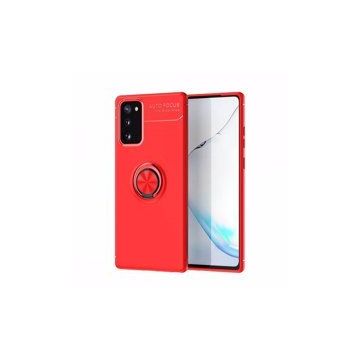 BSSM Samsung Galaxy Note 20 Range Yüzüklü Silikon Kırmızı Kılıf