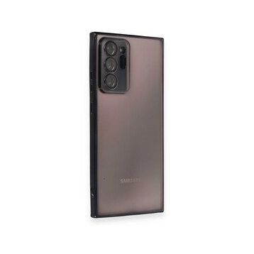 BSSM Samsung Galaxy Note 20 Ultra Razer Lensli Silikon Siyah Kılıf