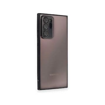 BSSM Samsung Galaxy Note 20 Ultra Razer Lensli Silikon Siyah Kılıf