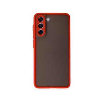 BSSM Samsung Galaxy S21 FE Montreal Silikon Kapak Kırmızı Kılıf
