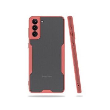 BSSM Samsung Galaxy S21 Plus Platin Silikon Pembe Kılıf