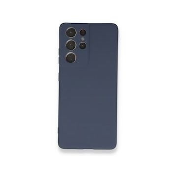 BSSM Samsung Galaxy S21 Ultra Nano İçi Kadife Silikon Gri Kılıf