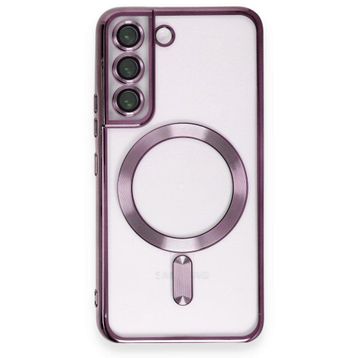BSSM Samsung Galaxy S22 Kross Magneticsafe Kapak Mor Cep Telefonu Kılıfı