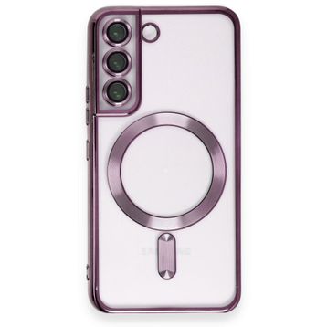 BSSM Samsung Galaxy S22 Kross Magneticsafe Kapak Mor Cep Telefonu Kılıfı