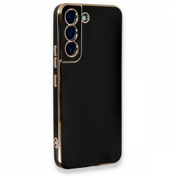 BSSM Samsung Galaxy S22 Plus Volet Silikon Siyah Kılıf