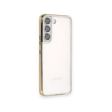 BSSM Samsung Galaxy S22 Razer Lensli Silikon Gold Kılıf