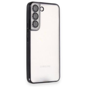 BSSM Samsung Galaxy S22 Razer Lensli Silikon Siyah Kılıf