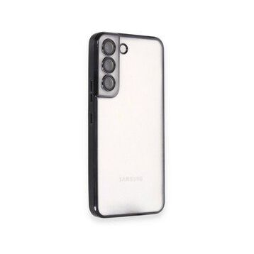 BSSM Samsung Galaxy S22 Razer Lensli Silikon Siyah Kılıf