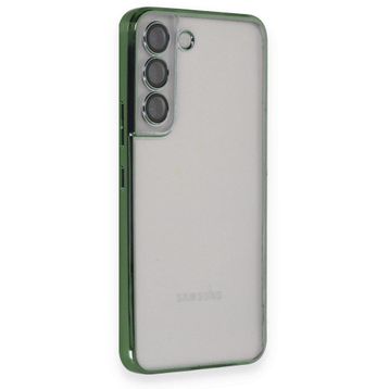 BSSM Samsung Galaxy S22 Razer Lensli Silikon Siyah Kılıf