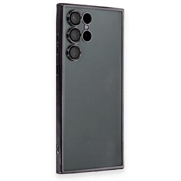 BSSM Samsung Galaxy S22 Razer Lensli Silikon Siyah Kılıf