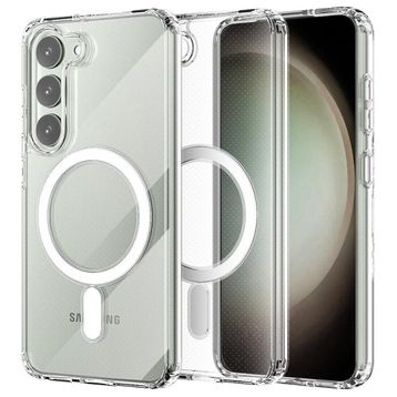 BSSM Samsung Galaxy S23 Magneticsafe Silikon Şeffaf Kılıf