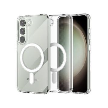 BSSM Samsung Galaxy S23 Magneticsafe Silikon Şeffaf Kılıf