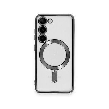 BSSM Samsung Galaxy S23 Plus Kross Magneticsafe Kapak Siyah Kılıf