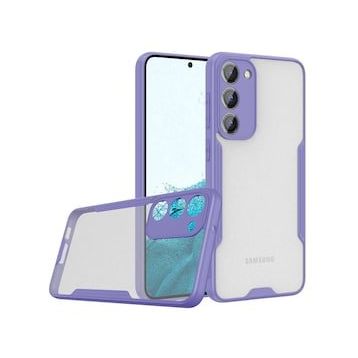 BSSM Samsung Galaxy S23 Plus Platin Silikon Lila Kılıf